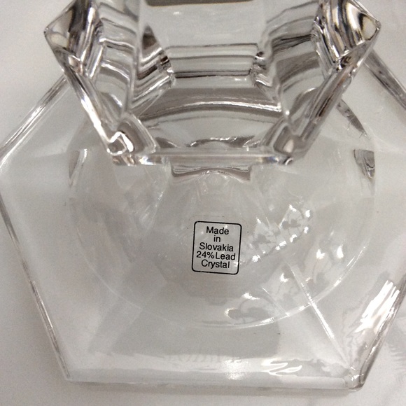 Pair of Towle crystal candle holders - Picture 4 of 6